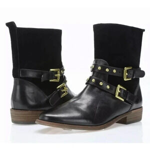 COACH | Lilliana Black Gold Stud Boots